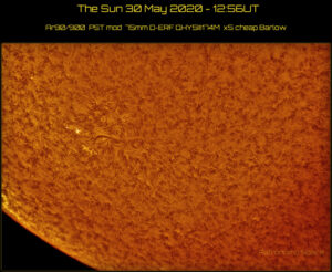 The Sun 30 May 2020 - 12:56UT