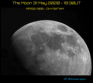 The Moon 31 May 2020 - 18:30UT