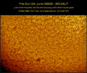 The Sun 24 June 2020 - 09:34UT