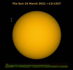 The Sun 24 March 2021 ~13:12UT