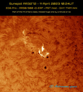 Sunspot AR3272 - 11 April 2023 10:24UT 