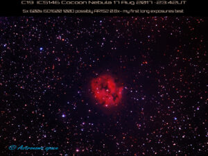 C19 IC5146 Cocoon Nebula 17 Aug 2017 ~2342UT