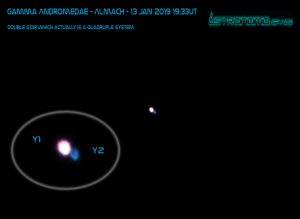 Gamma Andromedae - Almach - 13 Jan 2019 19:33UT
