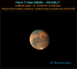 Mars 17 Sep 2020 – ~22:20UT