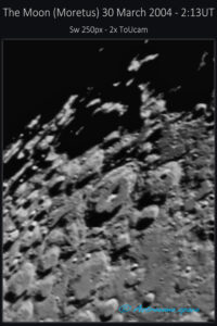 The Moon (Moretus) 30 March 2004 - 2:13UT