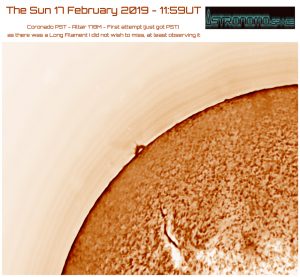 The Sun 17 February 2019 - 11:59UT