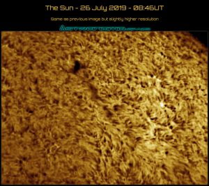 The Sun - 26 July 2019 - 08:46UT