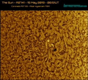 The Sun - A2741 - 15 May 2019 - 08:51UT