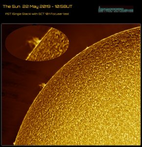 The Sun 22 May 2019 - 10:58UT