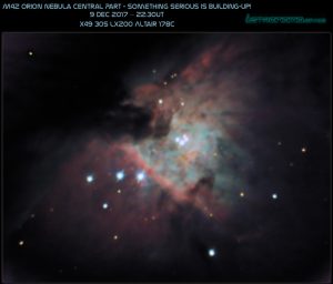 M42 Trapezium, etc. - 9 Dec 2017 LX200 178C ~49 short 30s