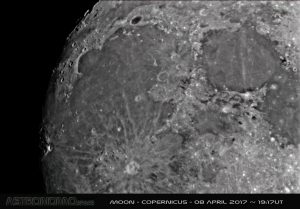 Moon - Copernicus - 08 April 2017 - ~19:17UT
