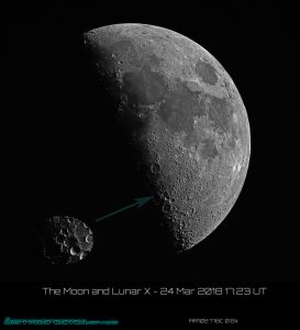 Moon - 24 Mar 2018 - 17:23UT AR102 + 178c + 0.8x - hazy