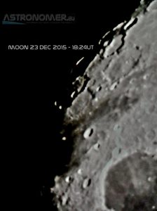 Moon 23 Dec 2015 I like the 'blackness' look of the 1970s images, but this is 2015!