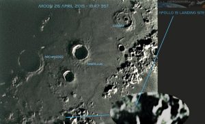 Moon 26 April 2015 - 18:47 BST Apollo 15 Landing site
