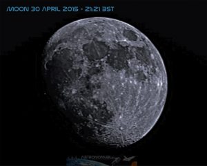 Moon 30 April 2015 - 21:21 BST